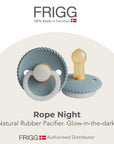 FRIGG Rope Night Natural Rubber Pacifier