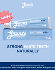 Grants Natural Toothpaste WHITENING +HA (Fluoride Free) 110g