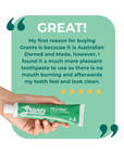 Grants Natural Toothpaste MILD MINT | Fluoride Free 110g