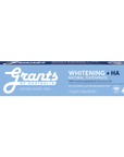 Grants Natural Toothpaste WHITENING +HA (Fluoride Free) 110g