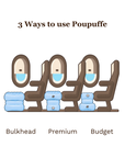 Poupuffe Inflatable Plane Cushion - Bantal Tiup Pesawat