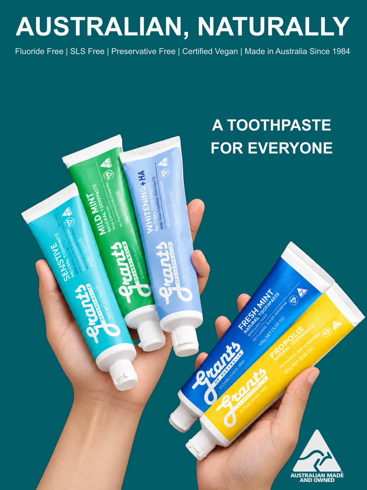 Grants Natural Toothpaste COMPLETE CARE | With Fluoride 110g