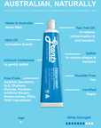Grants Natural Toothpaste FRESH MINT | Fluoride Free 110g