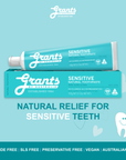 Grants Natural Toothpaste SENSITIVE (Fluoride Free) 100g