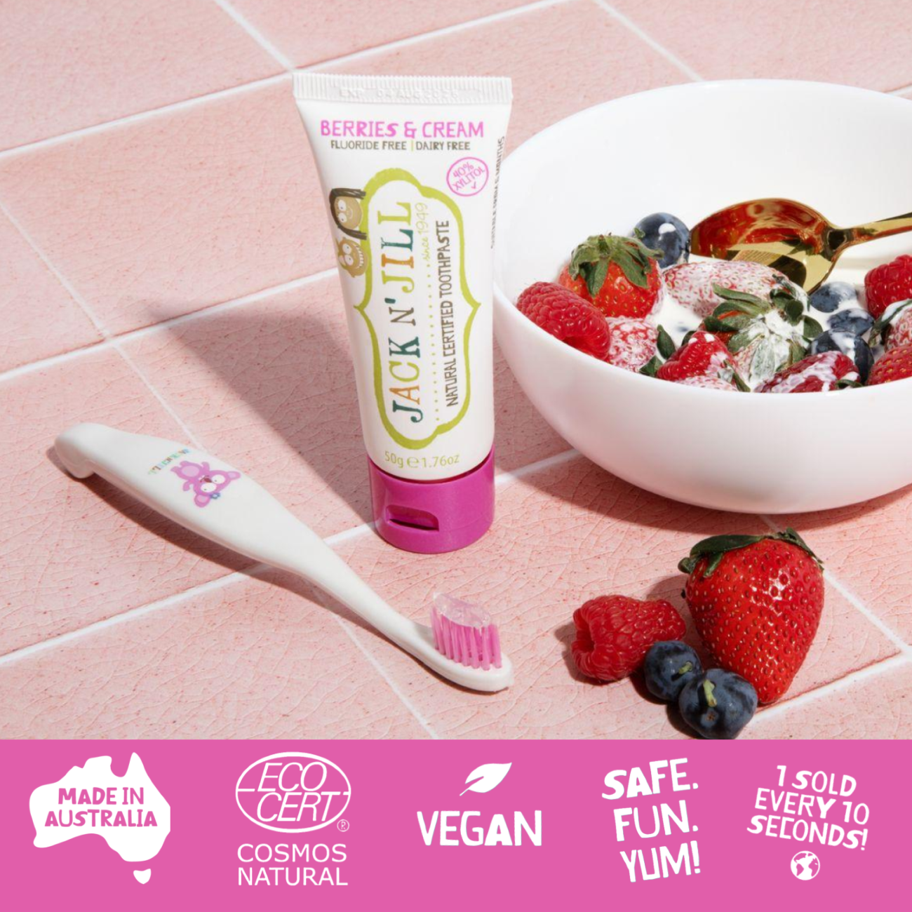 Jack N&#39; Jill Natural Toothpaste 50g