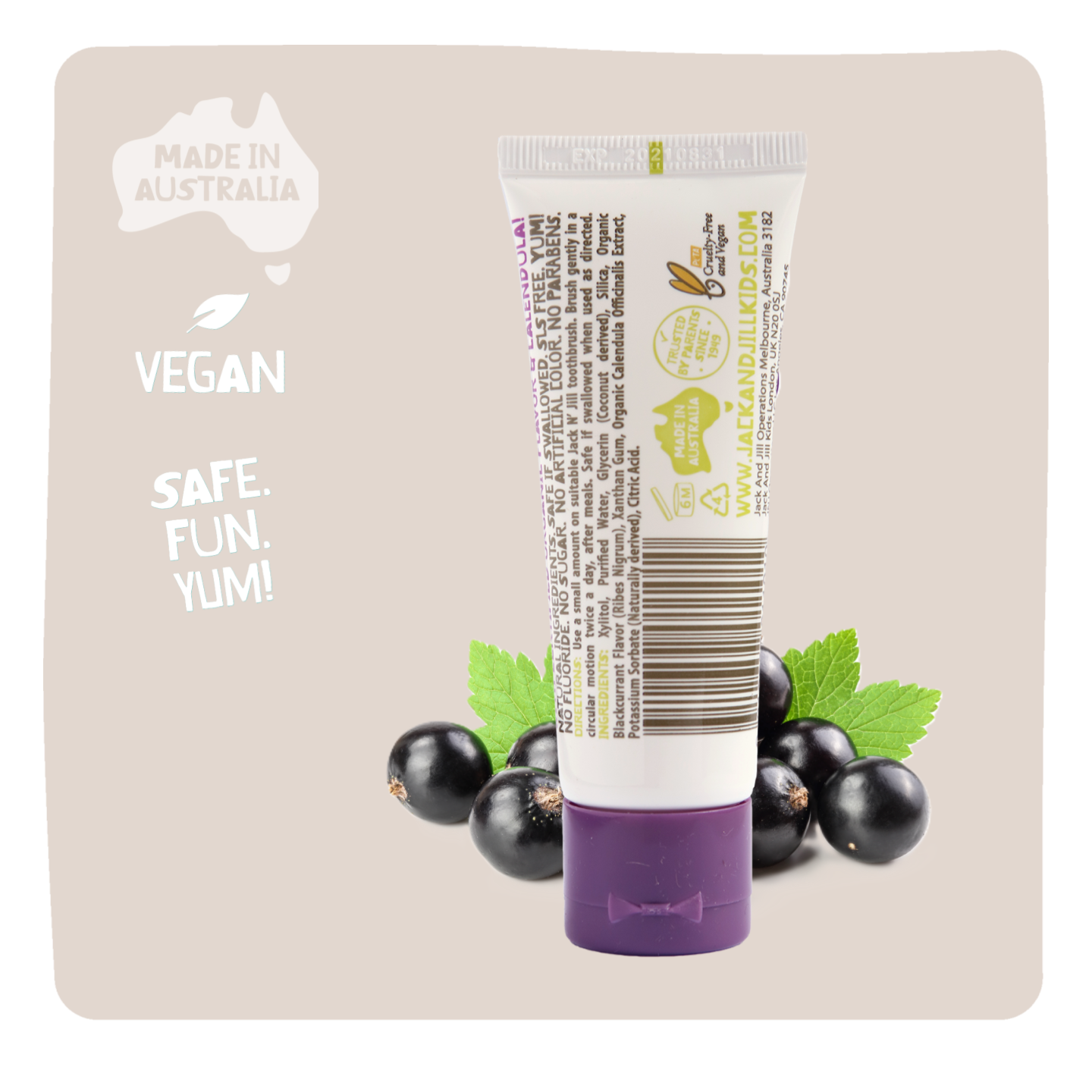 Jack N&#39; Jill Natural Toothpaste 50g