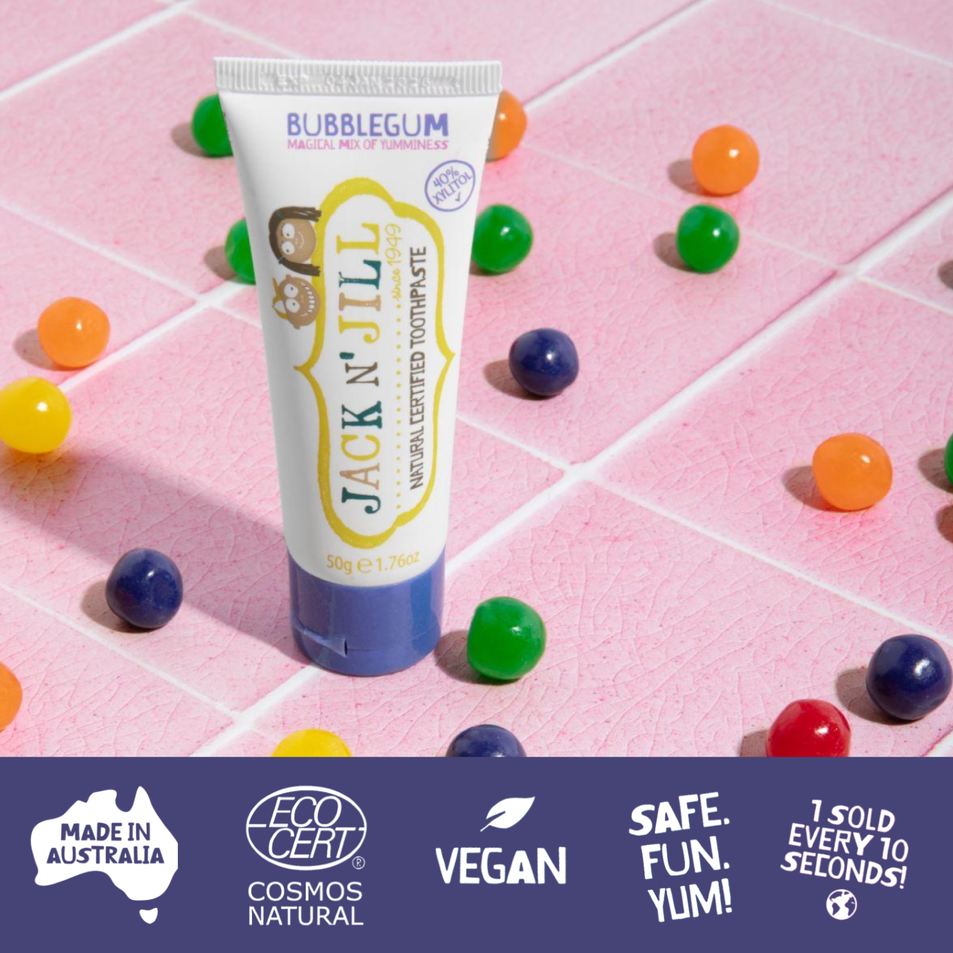 Jack N&#39; Jill Natural Toothpaste 50g