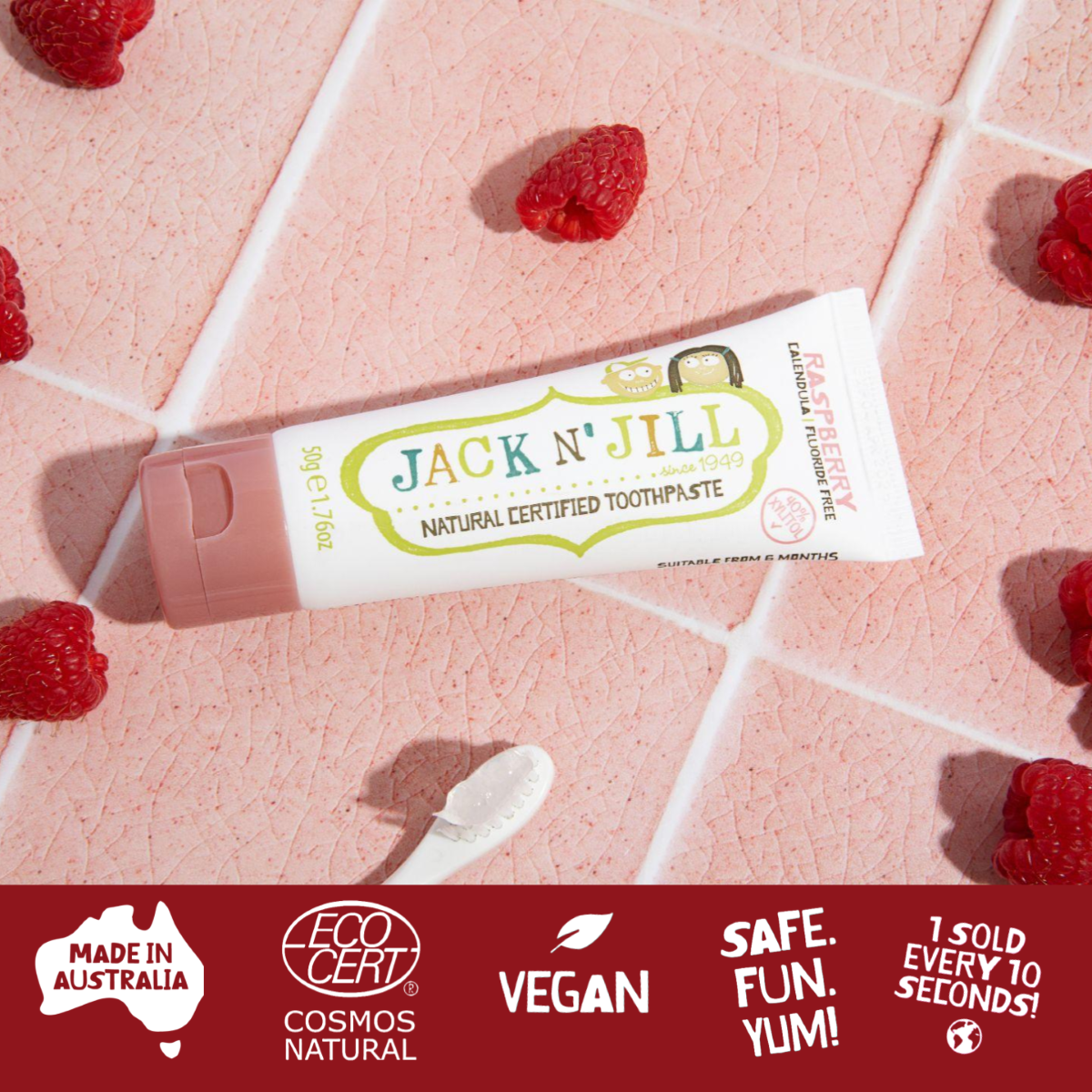 Jack N&#39; Jill Natural Toothpaste 50g